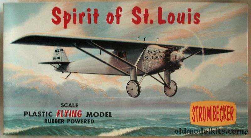 Strombecker 1/24 Ryan NYP Spirit of St. Louis - Flying Model 18 inch Wingspan, FM2 plastic model kit